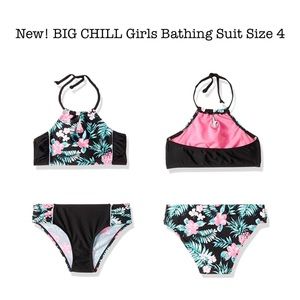 Big Chill Little Girls 2 Pc. Bathing Suit NWT!